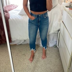 Distressed Mom Jean American Eagle